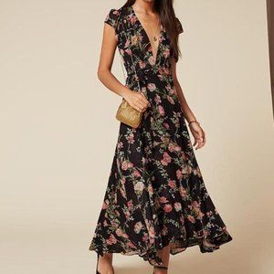 Reformation 'Laura' Floral Wrap Dress - Size 0